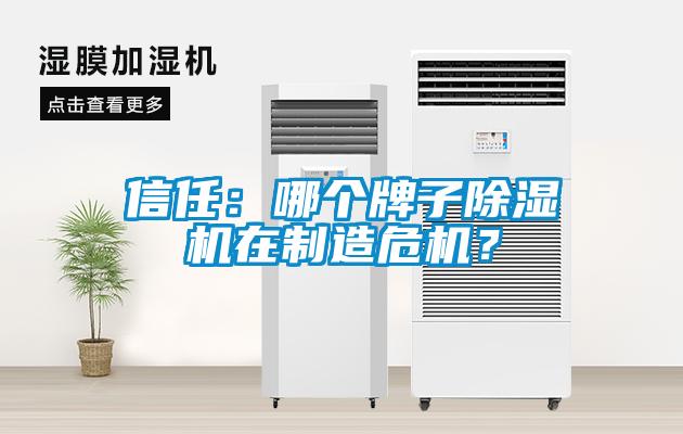 信任：哪個牌子除濕機在制造危機？