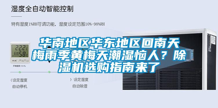 華南地區華東地區回南天梅雨季黃梅天潮濕惱人？除濕機選購指南來了