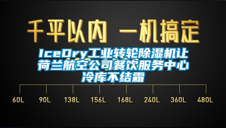 IceDry工業轉輪除濕機讓荷蘭航空公司餐飲服務中心冷庫不結霜