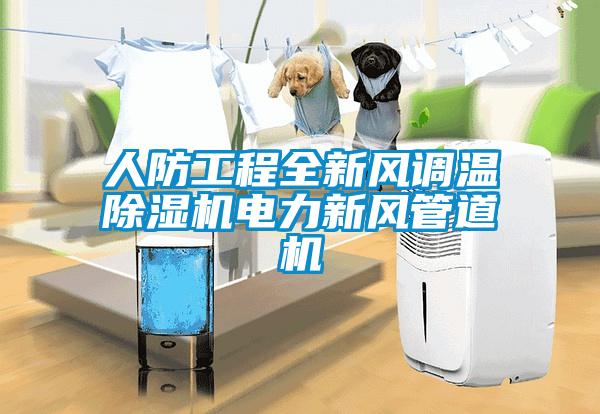 人防工程全新風調溫除濕機電力新風管道機