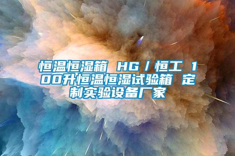 恒溫恒濕箱 HG／恒工 100升恒溫恒濕試驗箱 定制實驗設(shè)備廠家