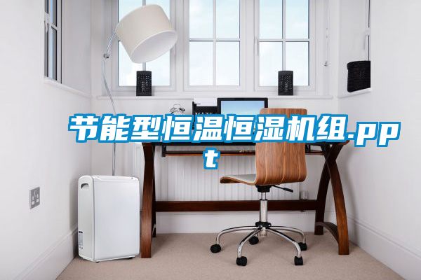 節能型恒溫恒濕機組.ppt